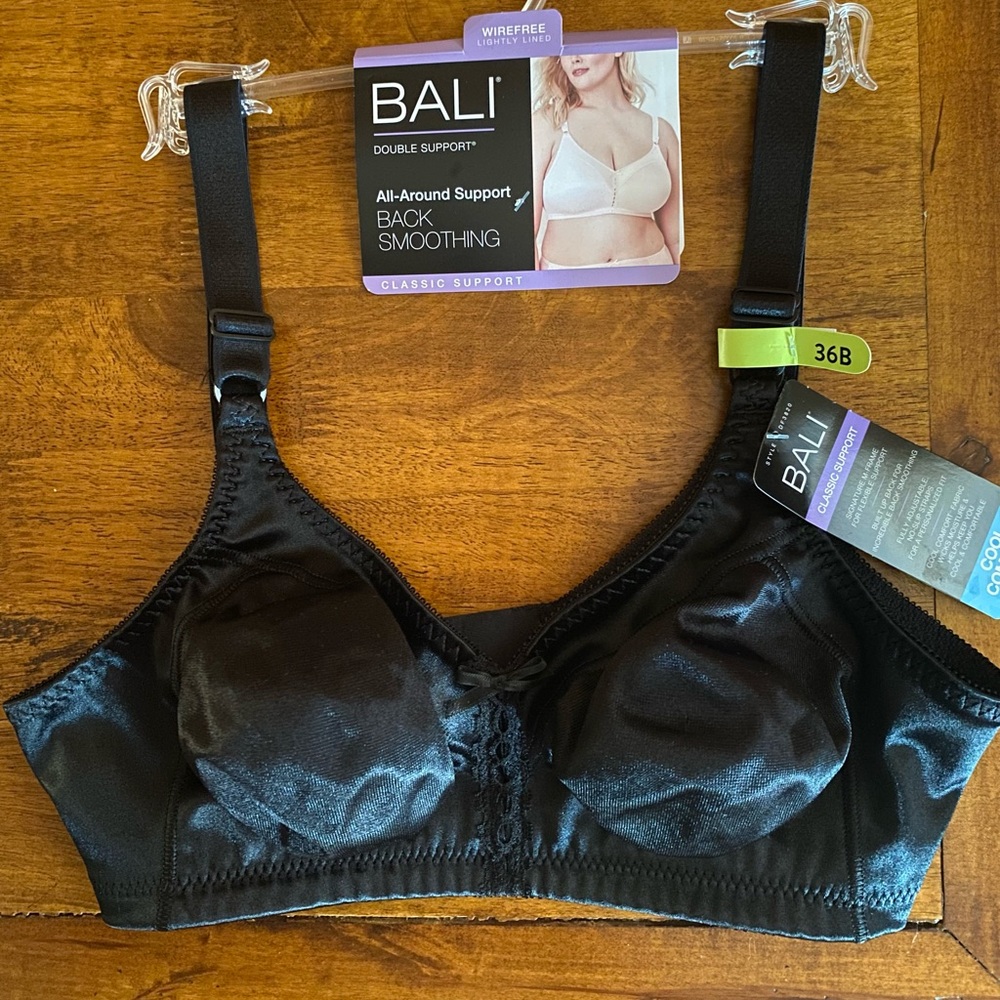 BALI Women's All Around Support/ Cool Comfort Bra Size 36B/ Black 3820